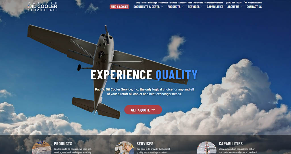 Best Aviation Website Design Jacksonville