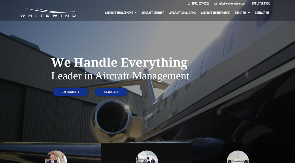 Aviation Website Design in Bolingbrook